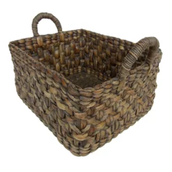 Water Hyacinth Rectangle Grey Extra Medium Basket