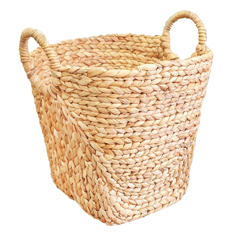 Water Hyacinth Round Uniform Basket M 1 Water Hyacinth Round Uniform Basket M