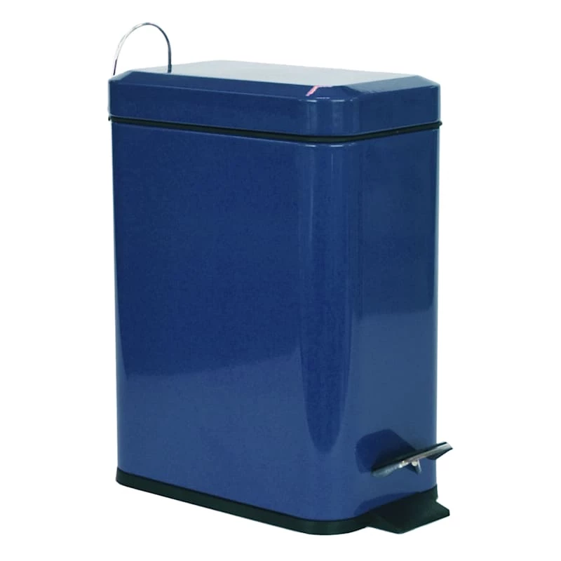 Weston Navy Blue Metal Step Can With Removable Liner, 5l 1 Weston Navy Blue Metal Step Can With Removable Liner, 5l
