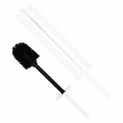 White Slim Steel Toilet Brush