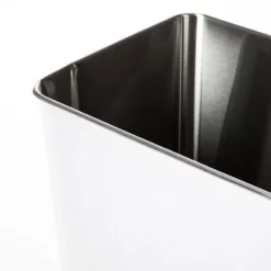 White Stainless Steel Open Top Bin, 11.7l 7 White Stainless Steel Open Top Bin, 11.7l -Storage Sales Store white stainless steel open top bin 11.7l 2