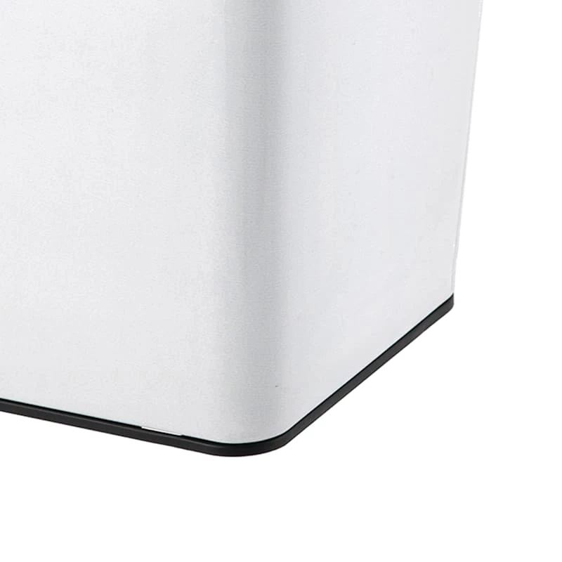 White Stainless Steel Open Top Bin, 11.7l 4 White Stainless Steel Open Top Bin, 11.7l - Image 4