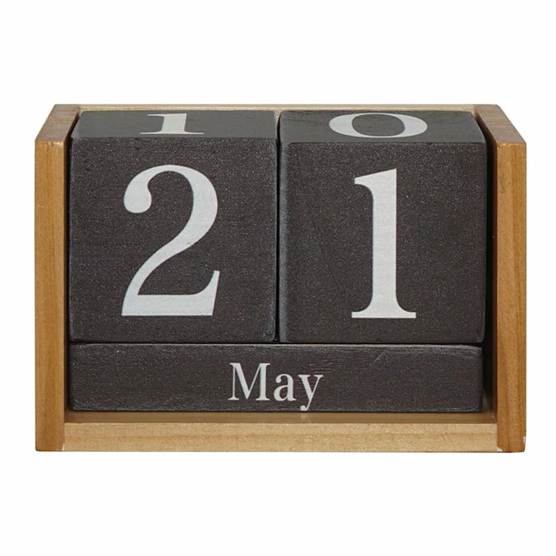 Wooden Calendar, 5.5" 1 Wooden Calendar, 5.5"