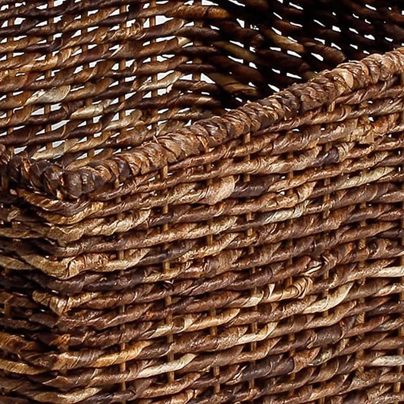 Woven Abaca Rectangle Shelf Tote, Large 2 Woven Abaca Rectangle Shelf Tote, Large - Image 2