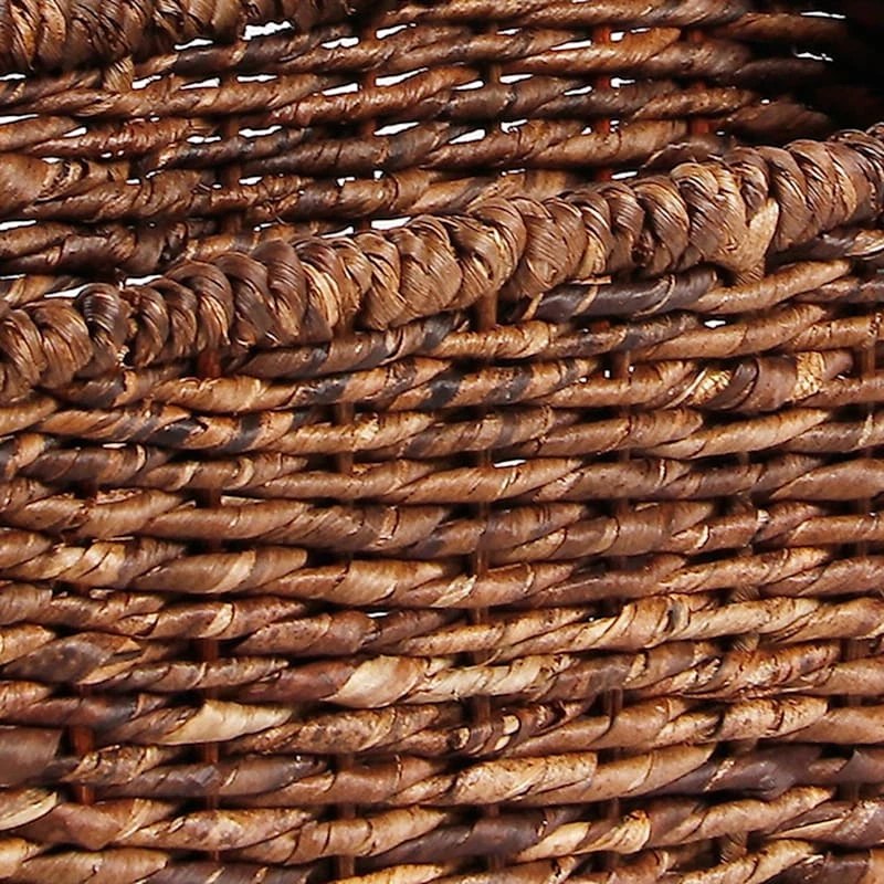 Woven Abaca Rectangle Shelf Tote, Medium 2 Woven Abaca Rectangle Shelf Tote, Medium - Image 2